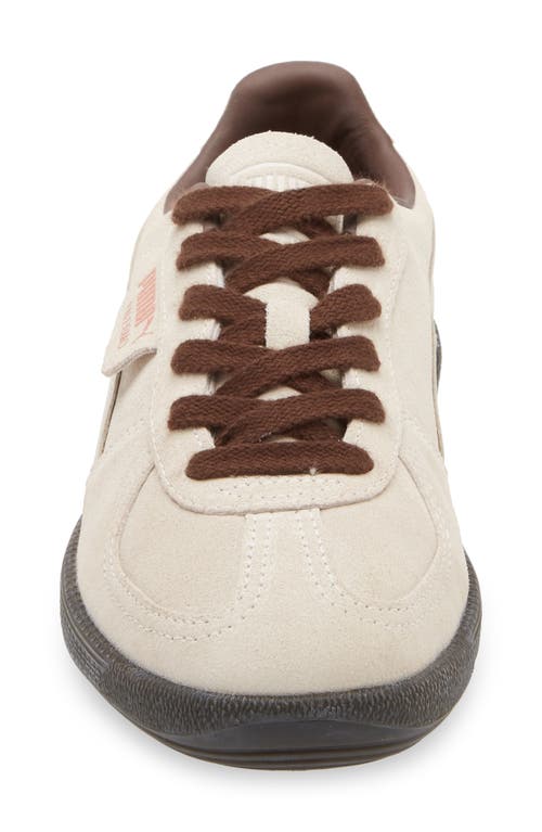 Shop Puma Palermo Leather Sneaker In Alpine Snow-espresso Brown-gum