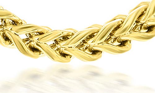 Blackjack Franco Wheat Chain Necklace In Gold