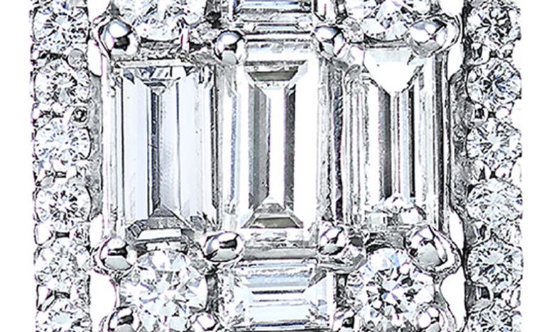 Shop Mindi Mond Clarity 3d Halo Diamond Drop Earrings In White Gold/ Diamond