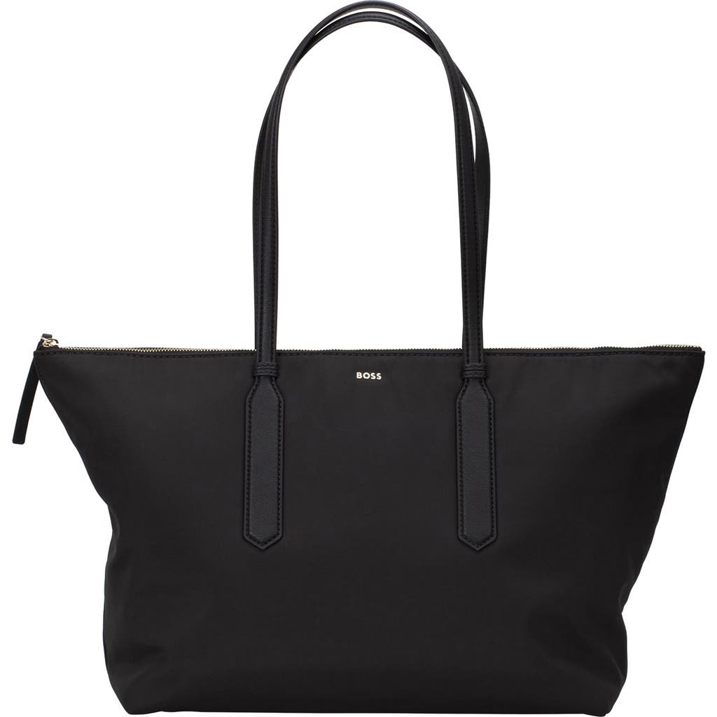 Hugo Boss Hugo Ophelia Faux Leather Tote In Black
