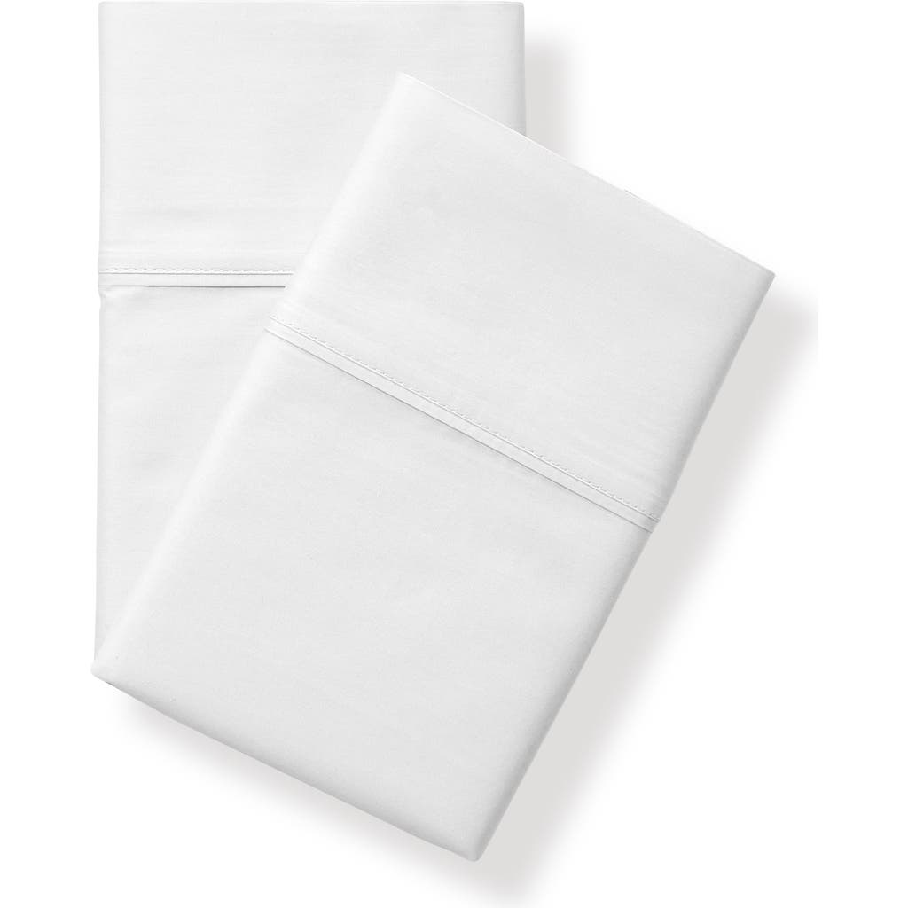 Nate Home By Nate Berkus Signature 400-thread Count Percale Pillowcase Set In Snow (white)