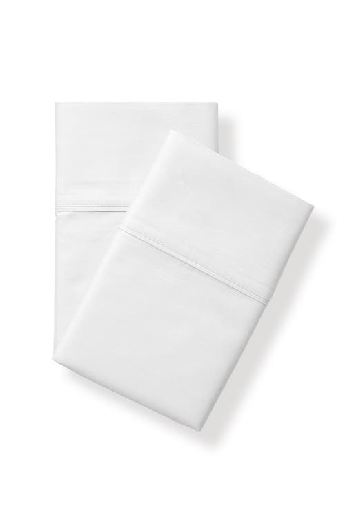 Nate Home by Nate Berkus Signature 400-Thread Count Percale Pillowcase Set in Snow (White) at Nordstrom