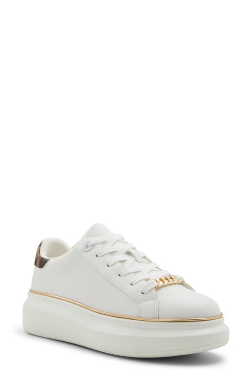 Shop Aldo Tahlea Platform Sneaker In White Combo