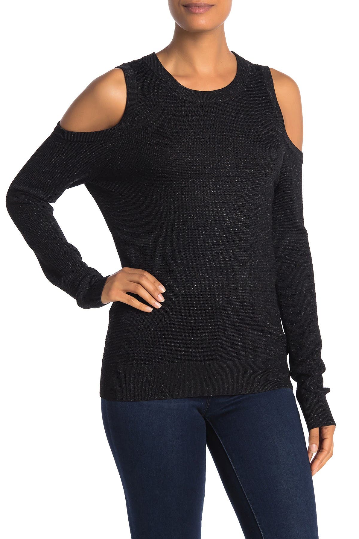 rebecca minkoff cold shoulder sweater