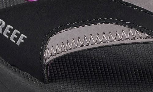 Reef Fanning Flip Flop In Black/ Grey