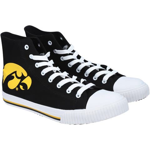 San Diego Padres FOCO Big Logo High Top Canvas Shoes