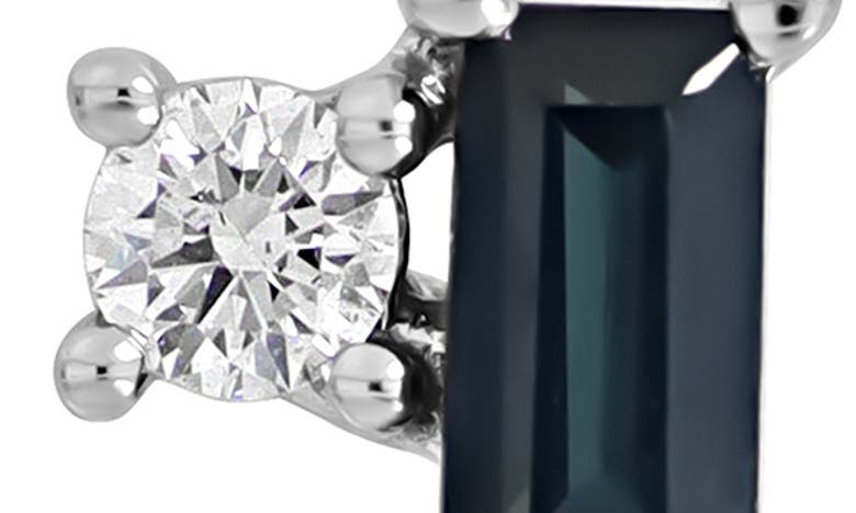Bony Levy 18k White Gold El Mar Sapphire & Diamond Stud Earrings In 18k White Gold