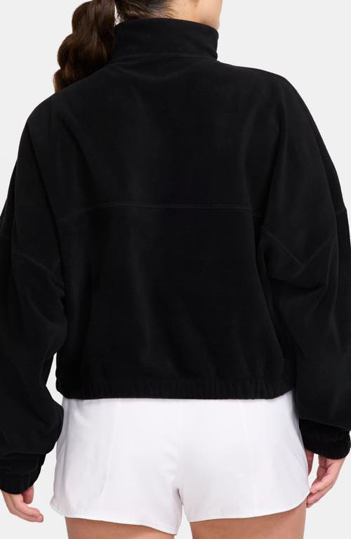 Nike One Therma-fit Half Zip Sweater In Black/white