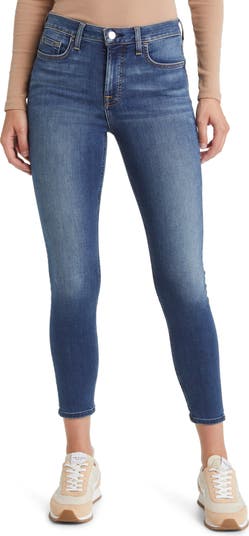 JEN7 Women's Released Hem Trouser Jeans Blue Size 4