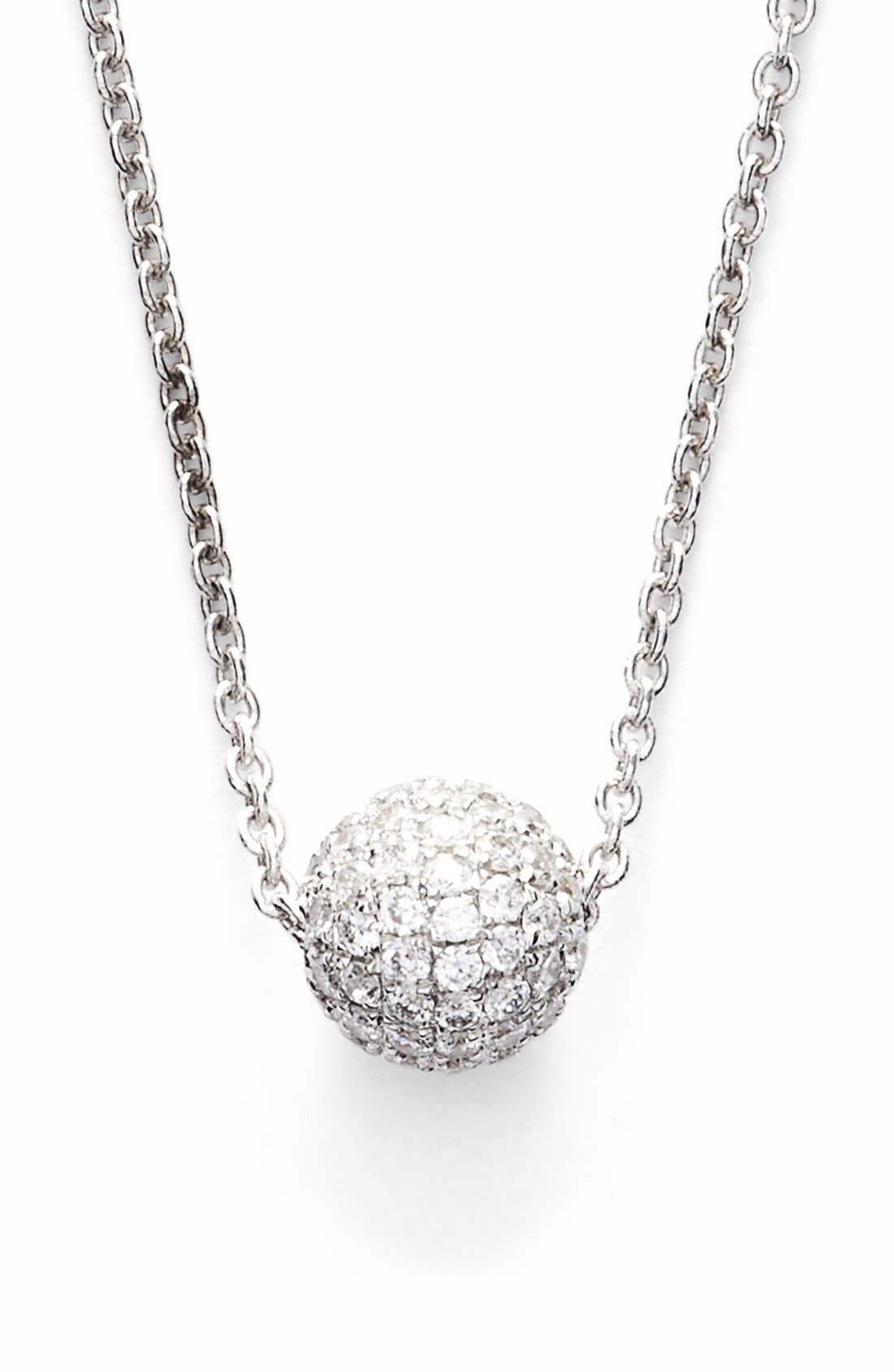 Bony Levy Small Diamond Pavé Ball Pendant Necklace (Limited Edition