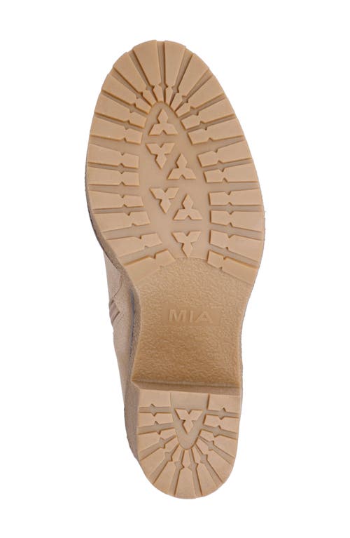 Shop Mia Harlow Lug Sole Platform Bootie In Sand