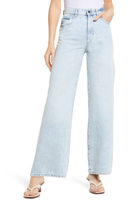 DL1961 Hepburn High Waist Wide Leg Jeans Jet Stream at Nordstrom,