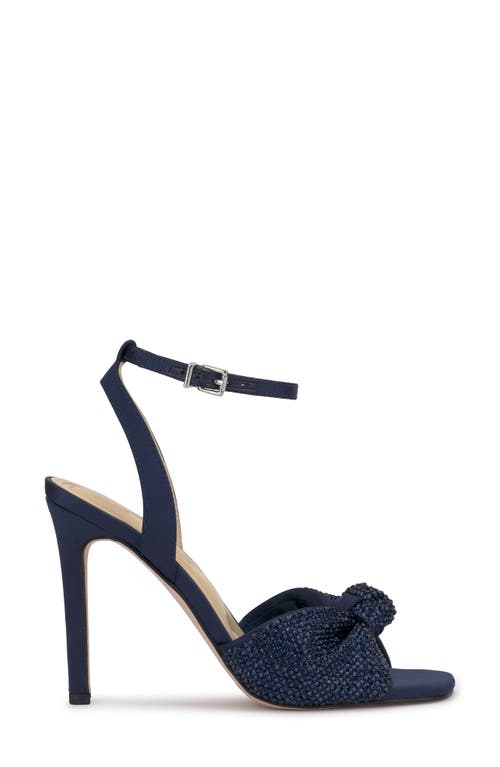 Jessica Simpson Women's Ohela Beaded Knot Ankle-strap Dress Sandals In Navy Baby