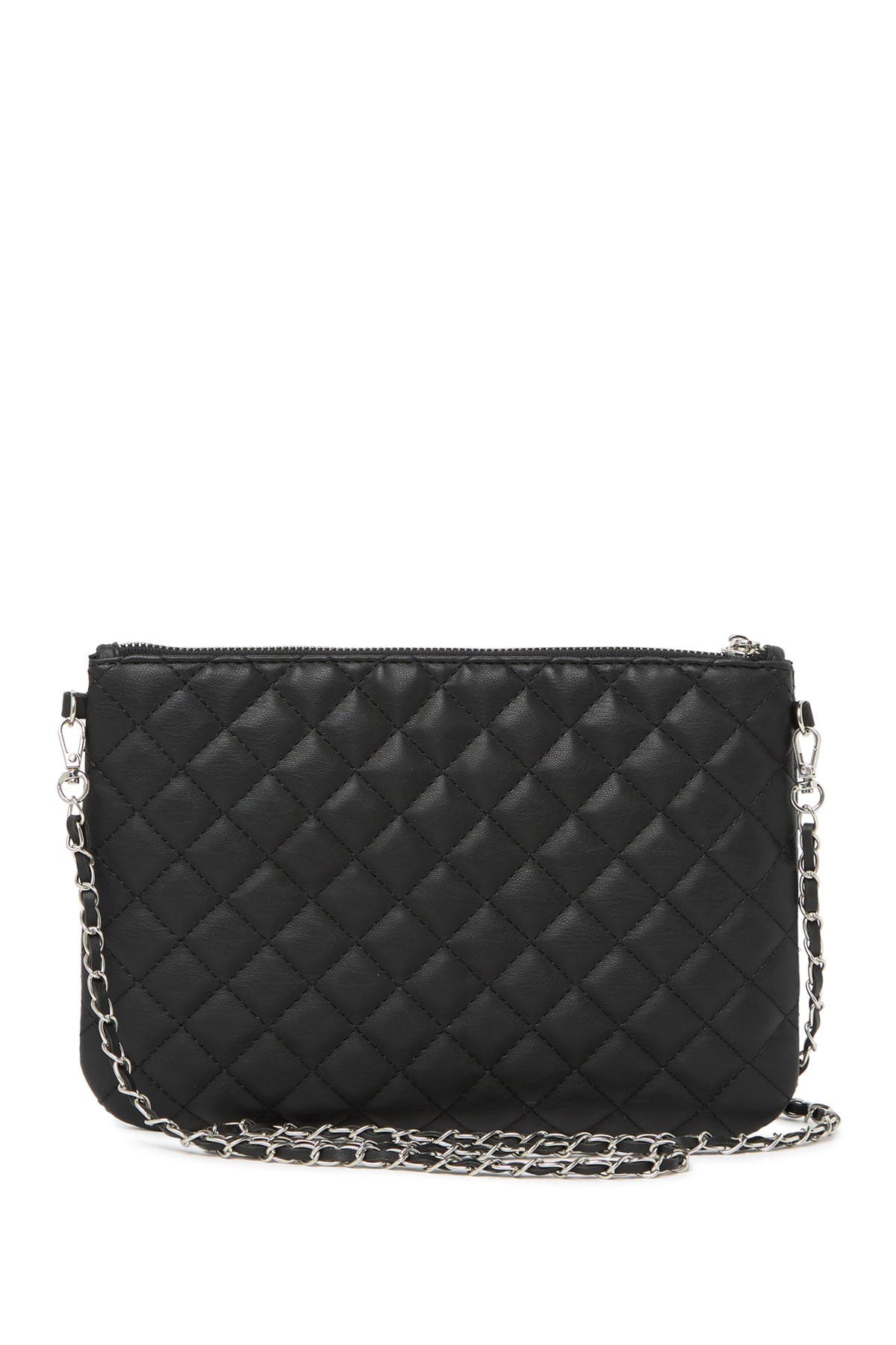 badgley mischka medium quilted faux leather crossbody bag