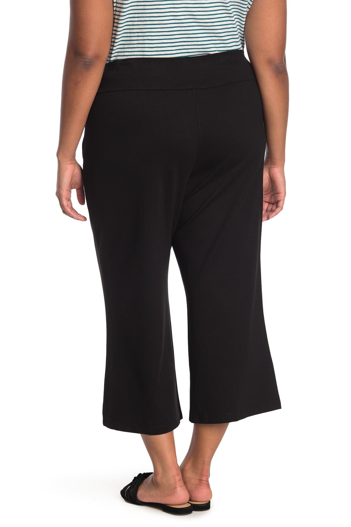 max studio wide leg cropped pants
