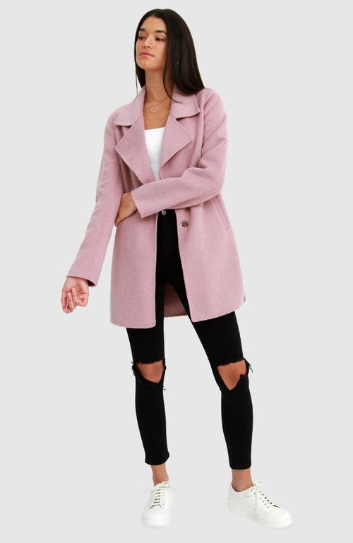 Belle & Bloom Exboyfriend Wool Blend Oversized Jacket In Lilac