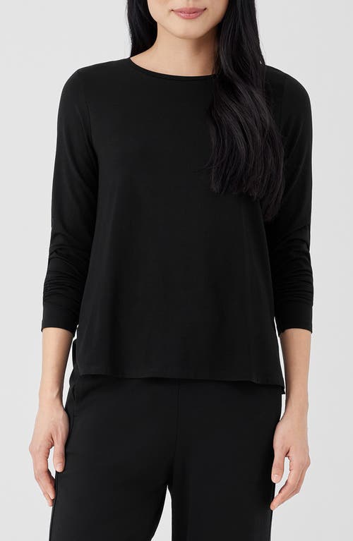 Eileen Fisher Long Sleeve Crewneck Top at Nordstrom, P