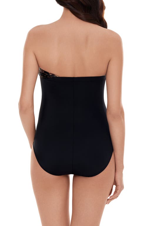 Shop Magicsuit ® La Pax Goddess Convertible One-piece Swimsuit In Black/brown