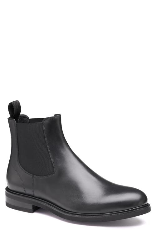 JOHNSTON & MURPHY COLLECTION Hartley Water Resistant Chelsea Boot Black Italian Calfskin at Nordstrom,