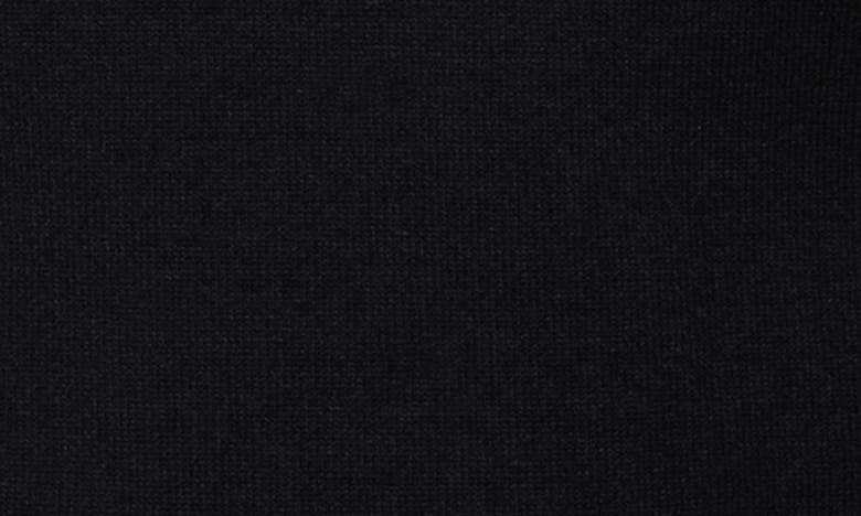 Spring + Mercer Ottoman Accent Short Sleeve Half-zip Sweater In Black