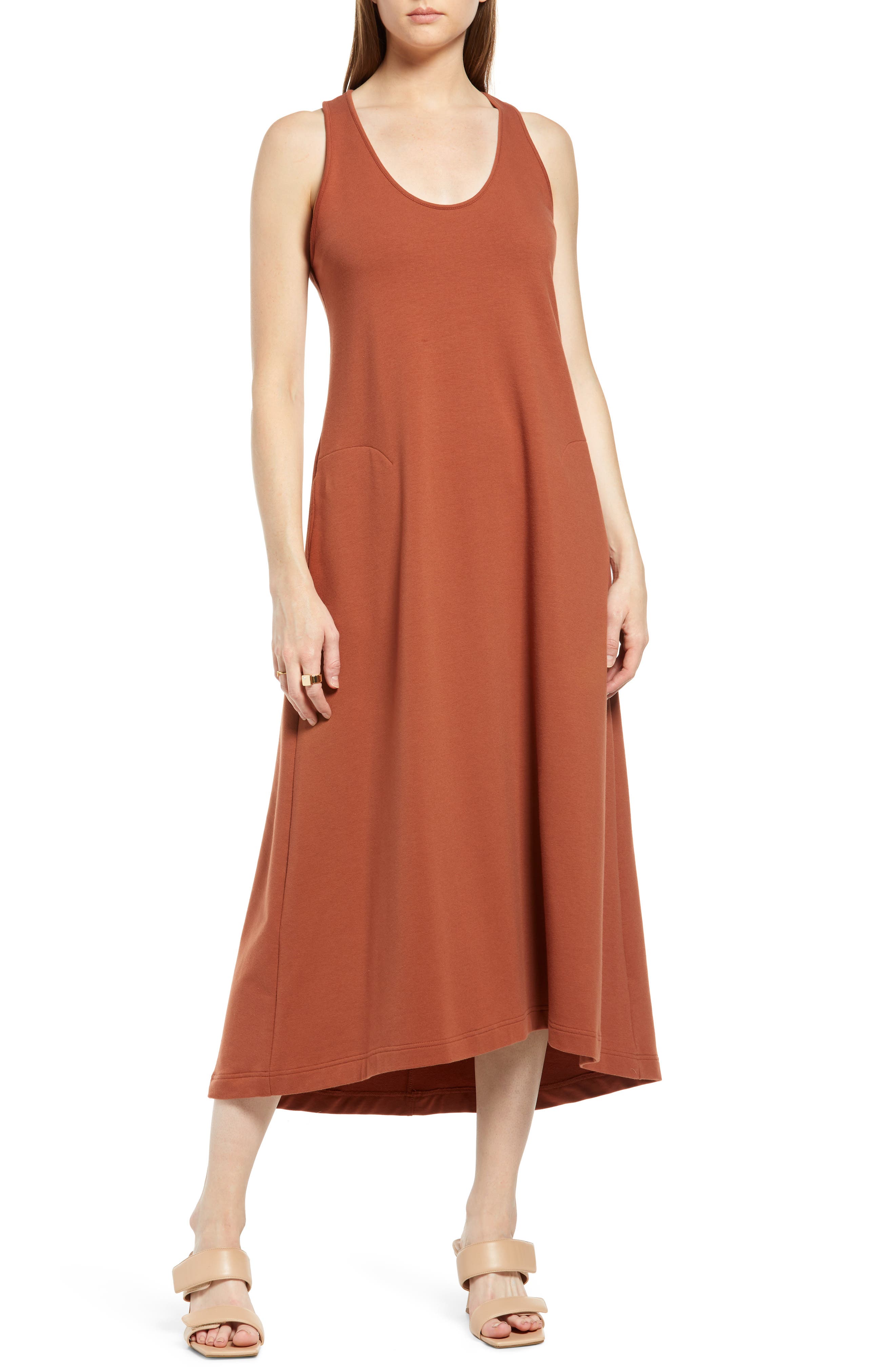 Nordstrom Cotton Blend Knit Tank Dress 