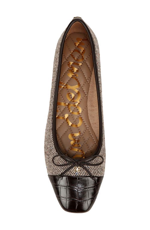 Shop Sam Edelman Marley Ballet Flat In Brown Multi