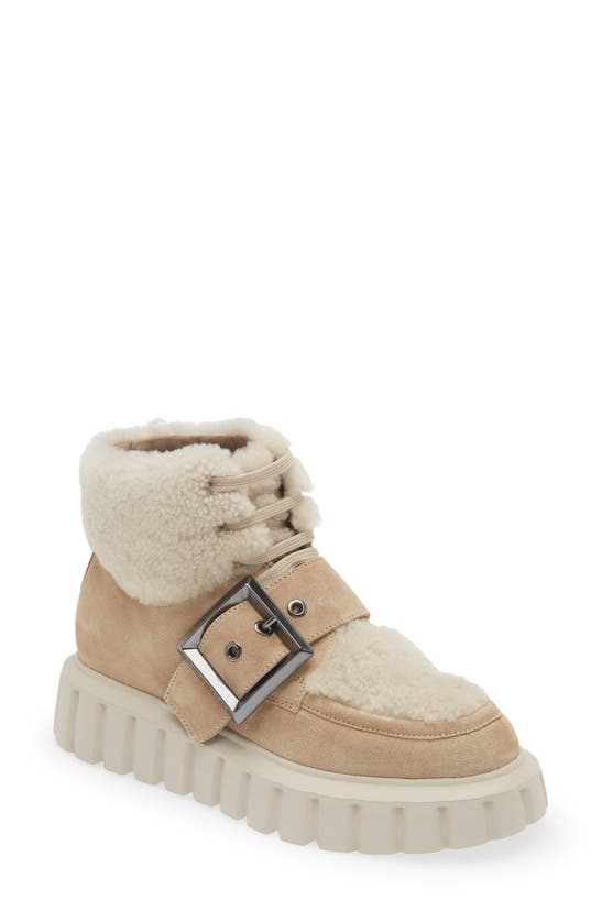 VOILE BLANCHE GRENELLE GENUINE SHEARLING TRIM BOOTIE