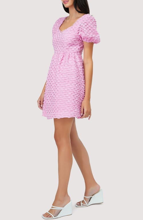 Lost + Wander Paloma Textured Minidress In Pink