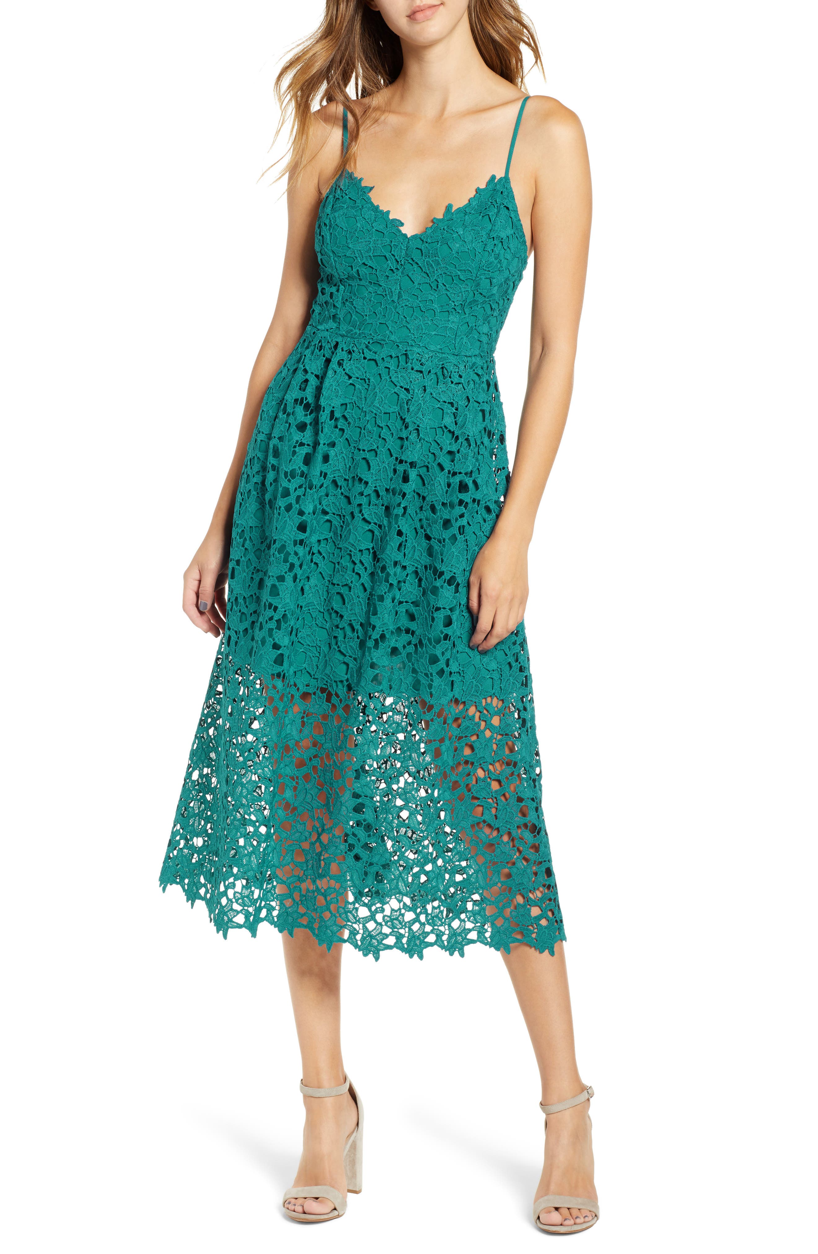 nordstrom lace midi dress