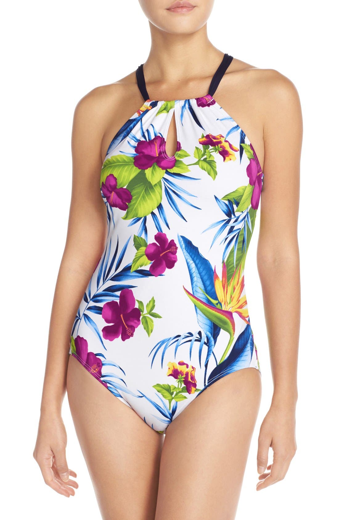 Tommy Bahama 'Happy Hibiscus' OnePiece Swimsuit Nordstrom
