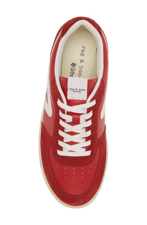 Shop Rag & Bone Retro Court Sneaker In Fiery Red