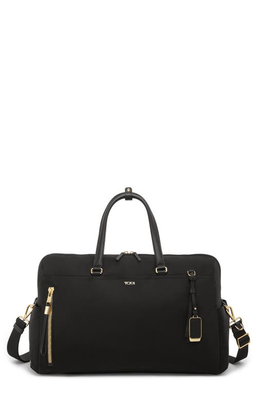 Shop Tumi Venice Duffle Bag In Black/gold