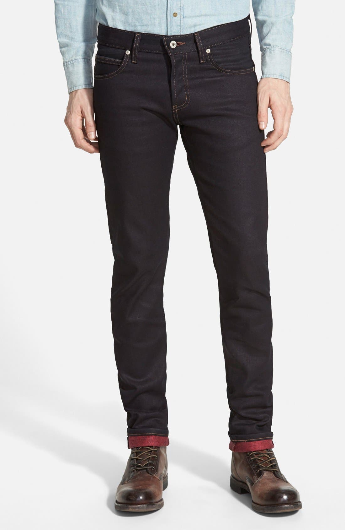 red weft denim