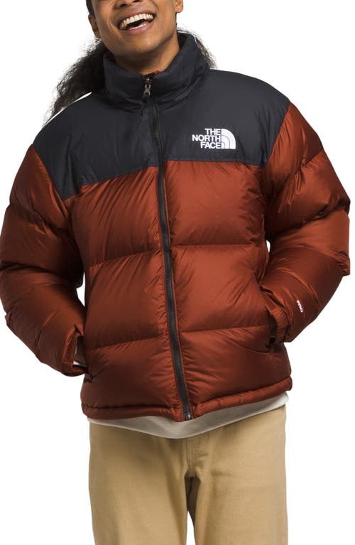 The North Face Men's 1996 Retro Nuptse 700 Fill Power Down Packable Jacket Brandy Brown/Tnf Black at Nordstrom,