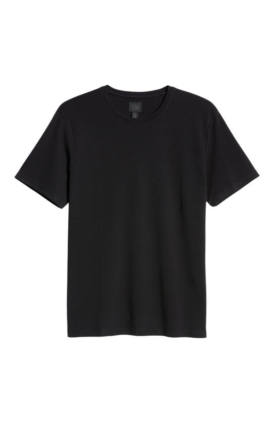 Shop 14th & Union Short Sleeve Interlock T-shirt In Black