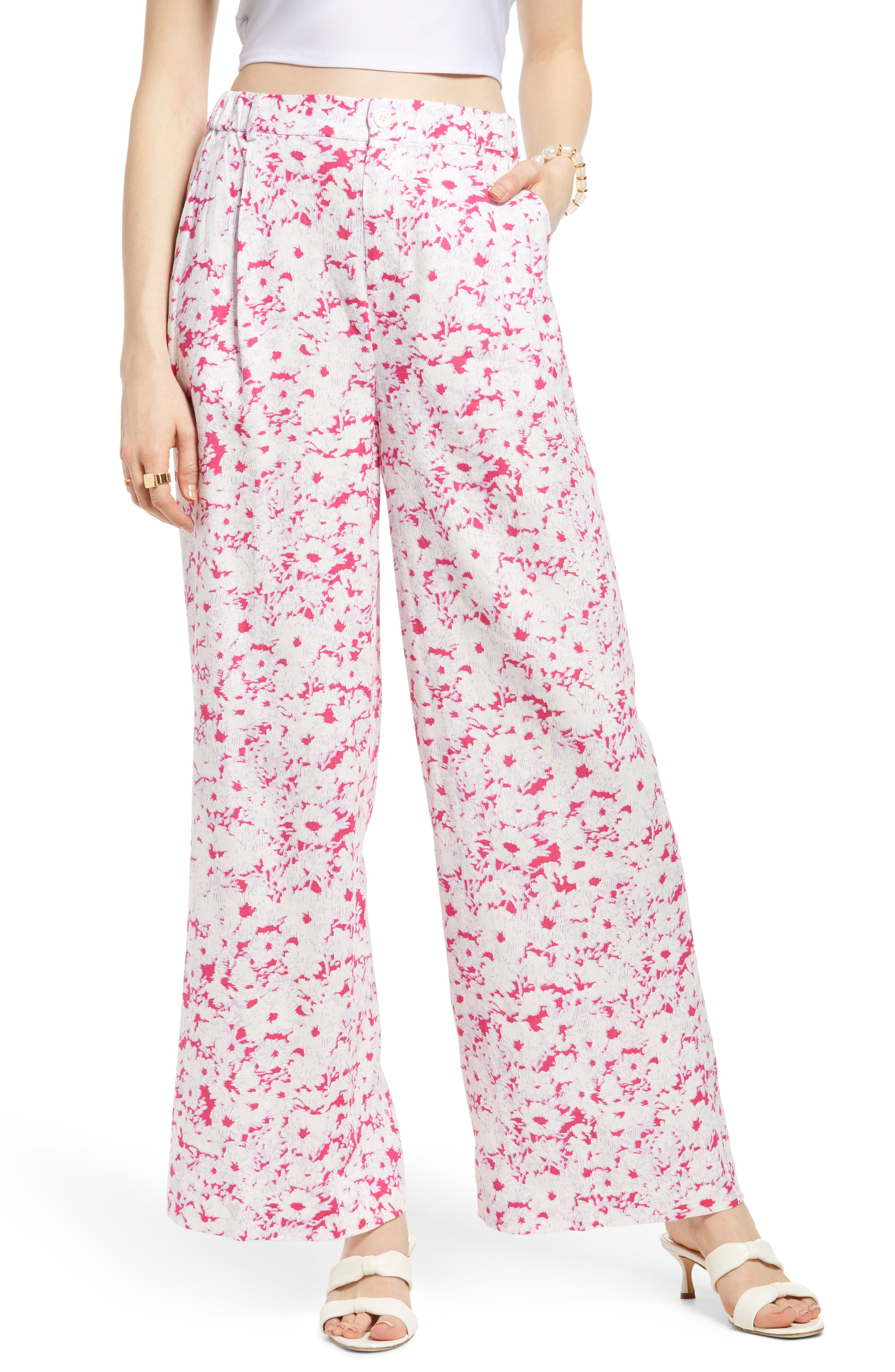 Ysoea Women's Satin Silk Pajama Pants High Waist Yoga Pants Casual Wide Leg Pj Bottoms Drawstring Palazzo Lounge Pants 