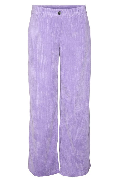 Noisy may Pinola Cord Wide Leg Pants in Paisley Purple