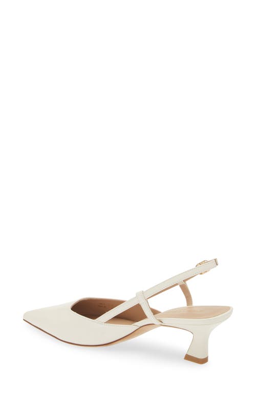 Shop Stuart Weitzman Vinnie 50 Slingback Pump In Cream