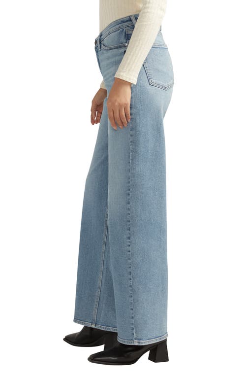 Shop Silver Jeans Co. V-front Wide Leg Jeans In Indigo