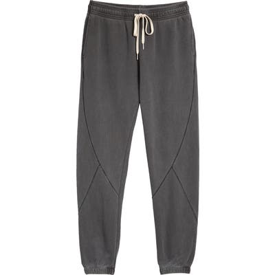 John Elliott Paneled Cotton Sweatpants, Black