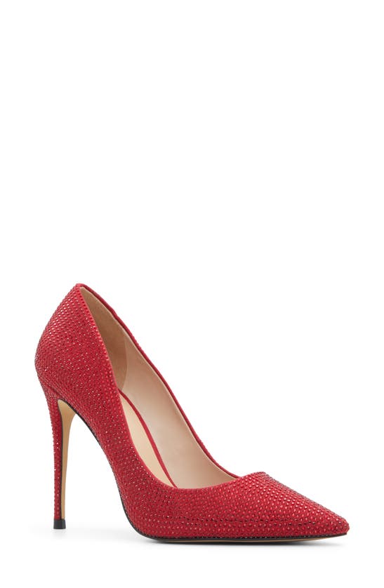 Aldo Stessy Pointed Toe Pump In Other Red