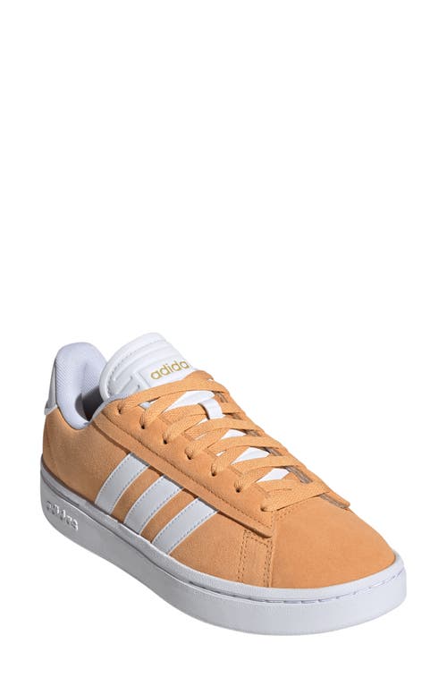 Shop Adidas Originals Adidas Grand Court Alpha Sneaker In Orange/white/gold Met.