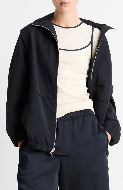 Shop Vince Nylon Track Jacket In Coastal