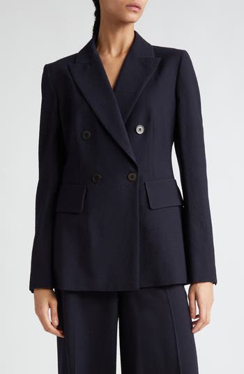 Max Mara Albero Wool Blend Seersucker Jacket | Nordstrom