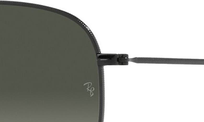 Ray Ban 51mm Gradient Aviator Sunglasses In Black/ Grey Gradient