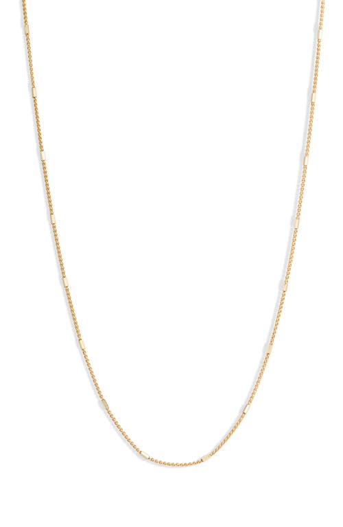 Bony Levy 14K Gold Bar Station Chain Necklace in 14K Gold at Nordstrom