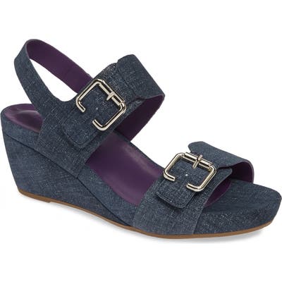 Vaneli Ilgen Wedge Slingback Sandal, Blue