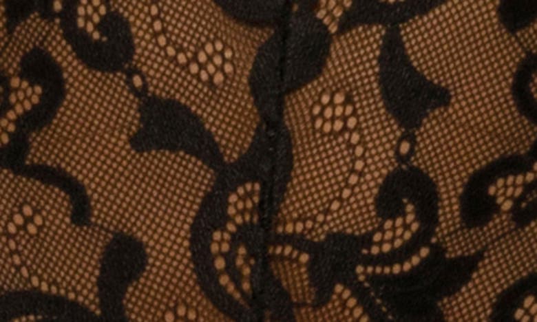 Oh La La Cheri Genesis Strappy Lace Teddy & Garters In Black