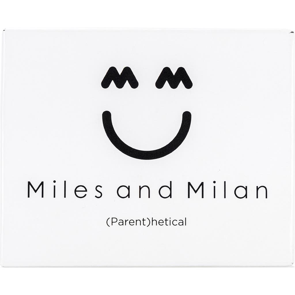 Miles And Milan (parent)hetical Social Card Game In White