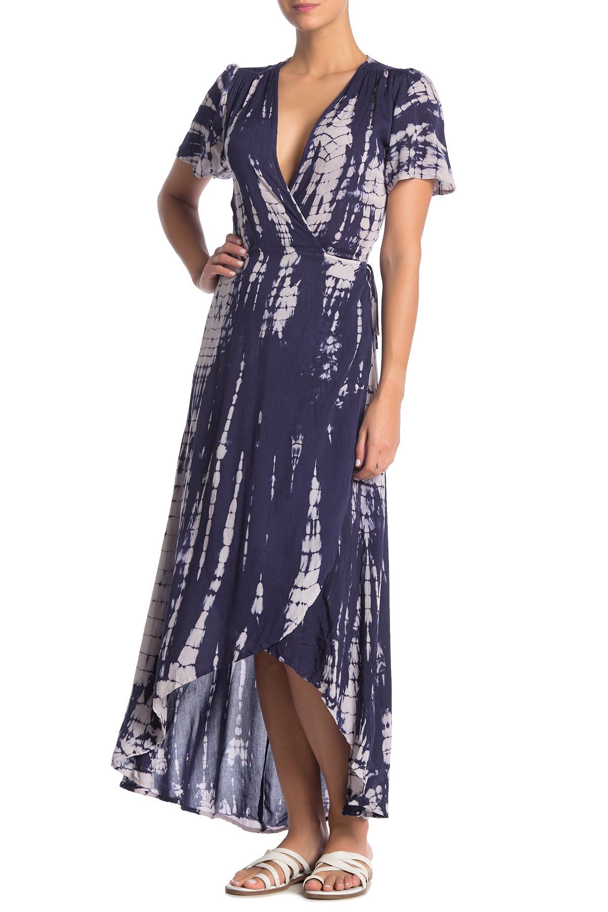 tie up wrap dress